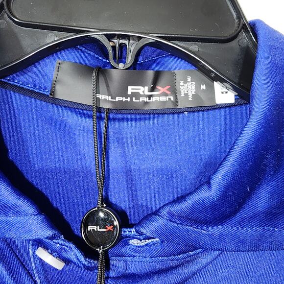 RLX Ralph Lauren Golf Print Polo Men's medium NWT - Picture 4 of 7